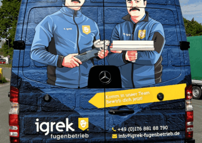 igrek Fugenbetrieb hinten